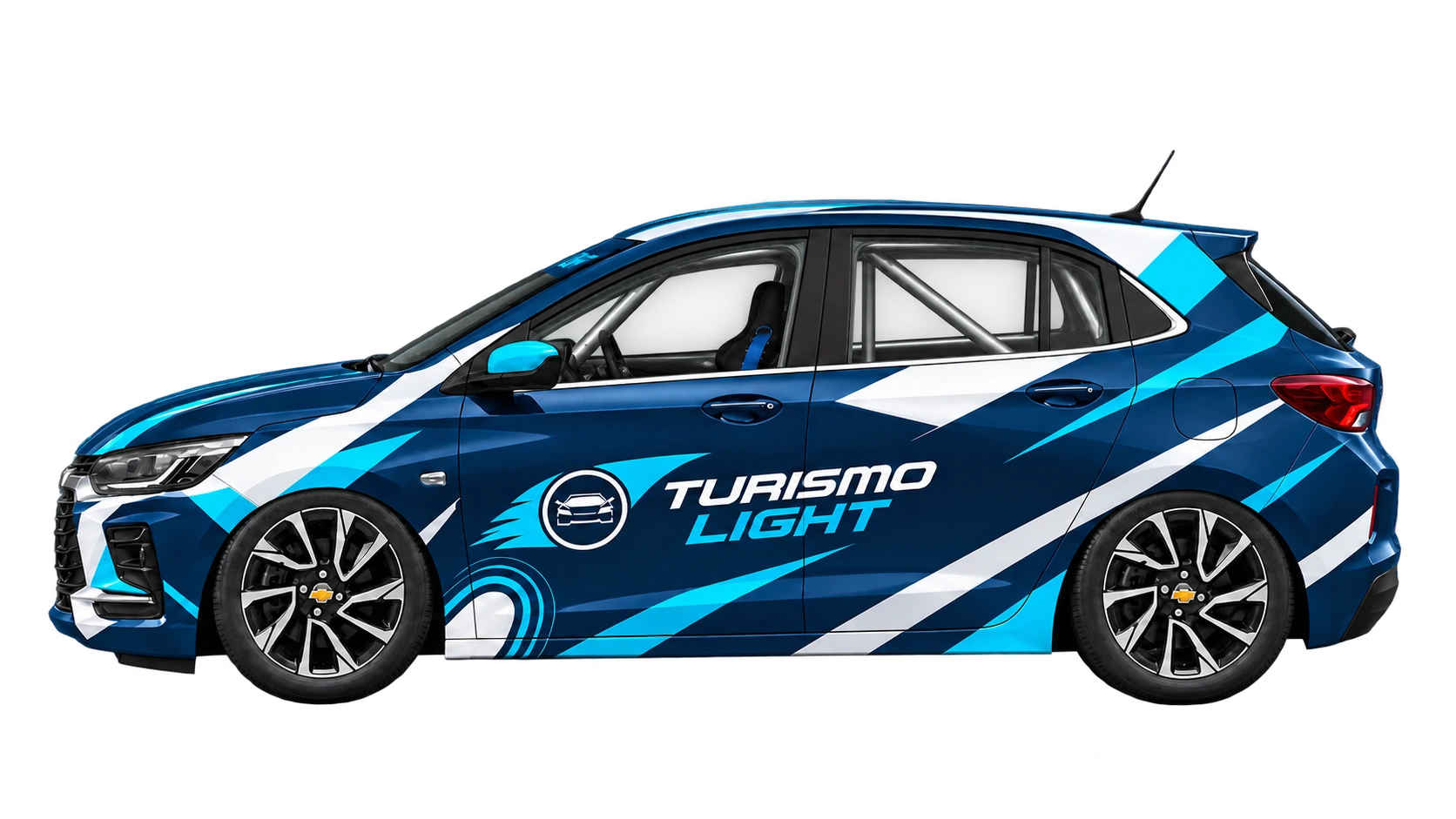 Onix Premier 2027 Turismo Light com apenas o banco do motorista — vista lateral